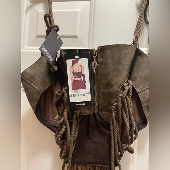 Dolls Kill Darker Wavs Fader Underbust Maxi Dress. Size M. NWT - Picture 5 of 7